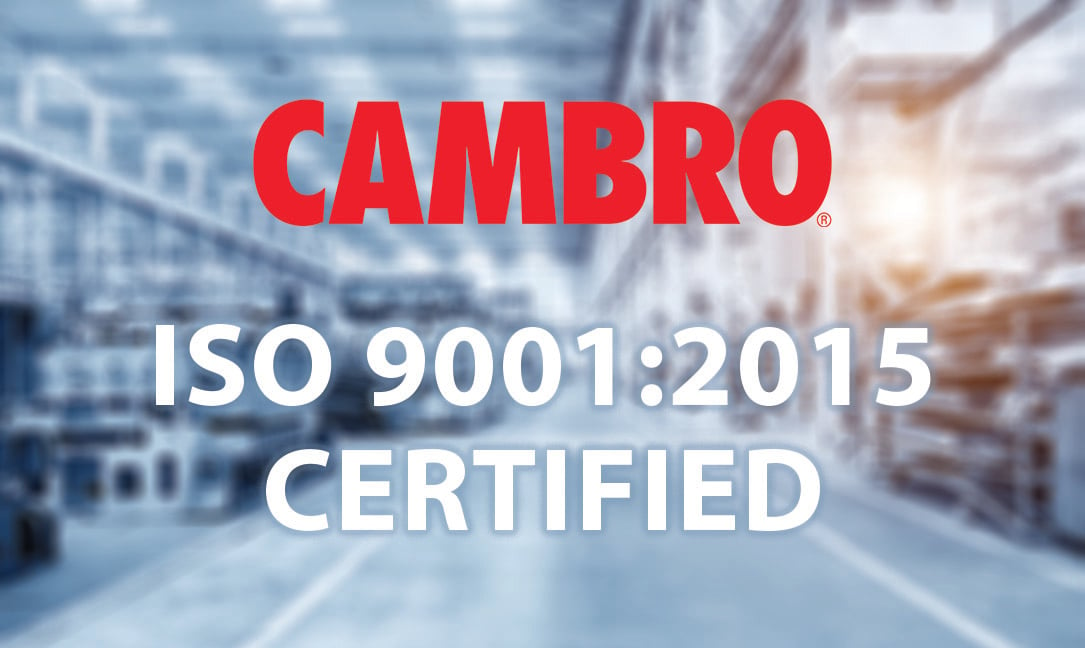 Cambro ISO 9001:2015 Certified
