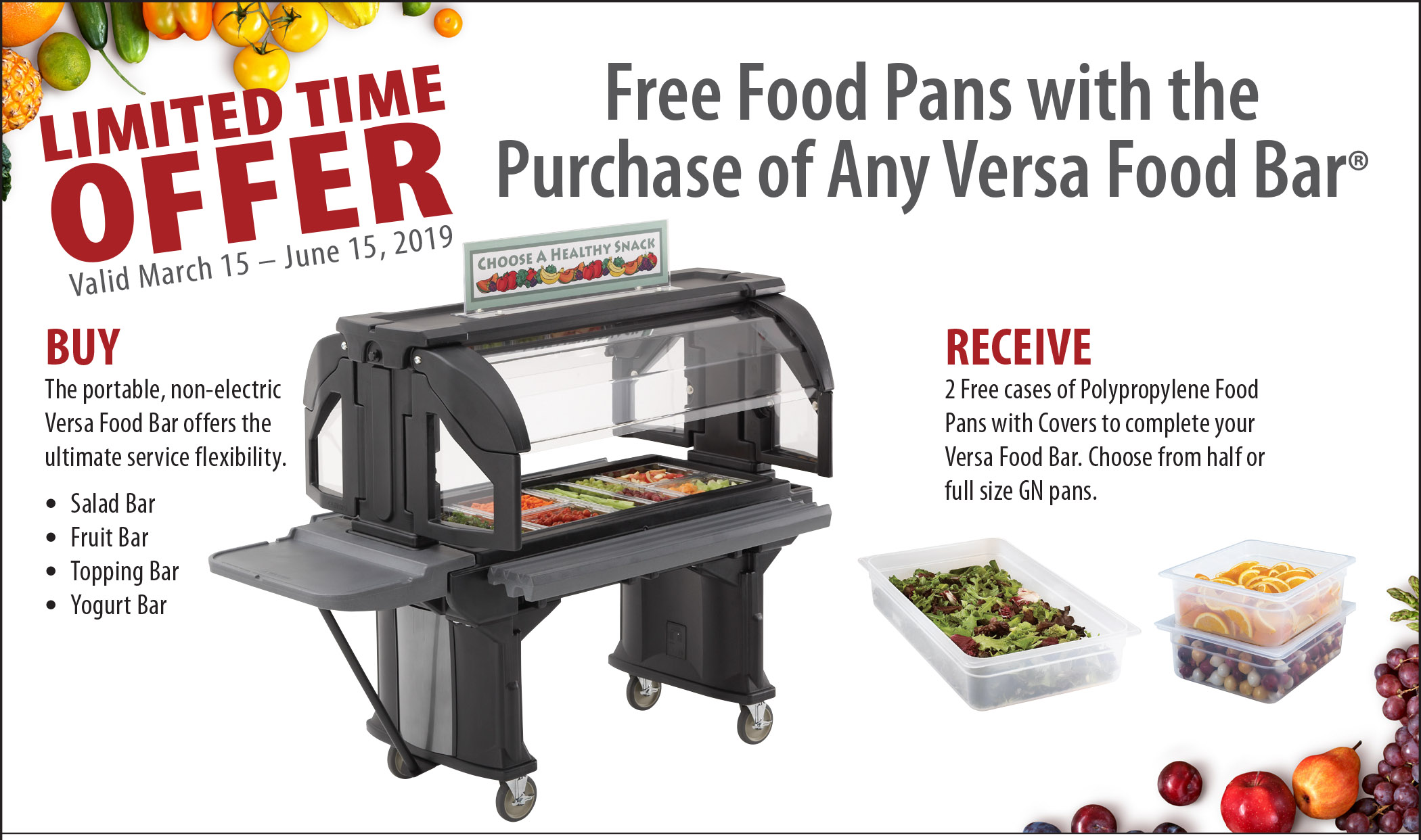 Versa Food Bar Promotion Cambro