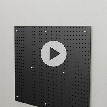 Wall-Mounted Pegboard Installation