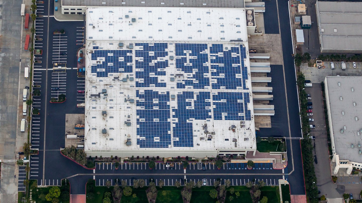 Solar panels on Cambro building